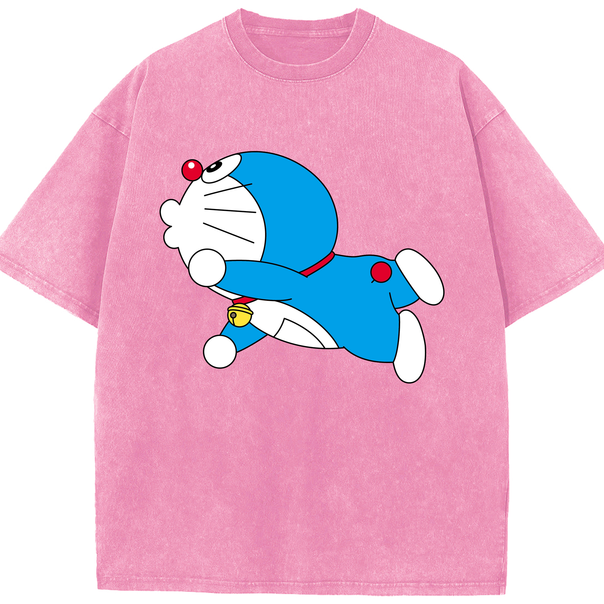 （画像用） ドラえもん Doraemon 綿100% ヴィンテージ風 半袖Tシャツ（フロントプリント）